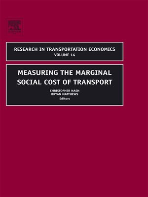 cover image of Measuring the Marginal Social Cost of Transport